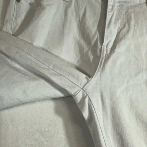 Judy Blue LA 32 White Jeans Skinny Fit Distressed Frayed Hem Cotton Stretch Soft - Picture 6 of 11